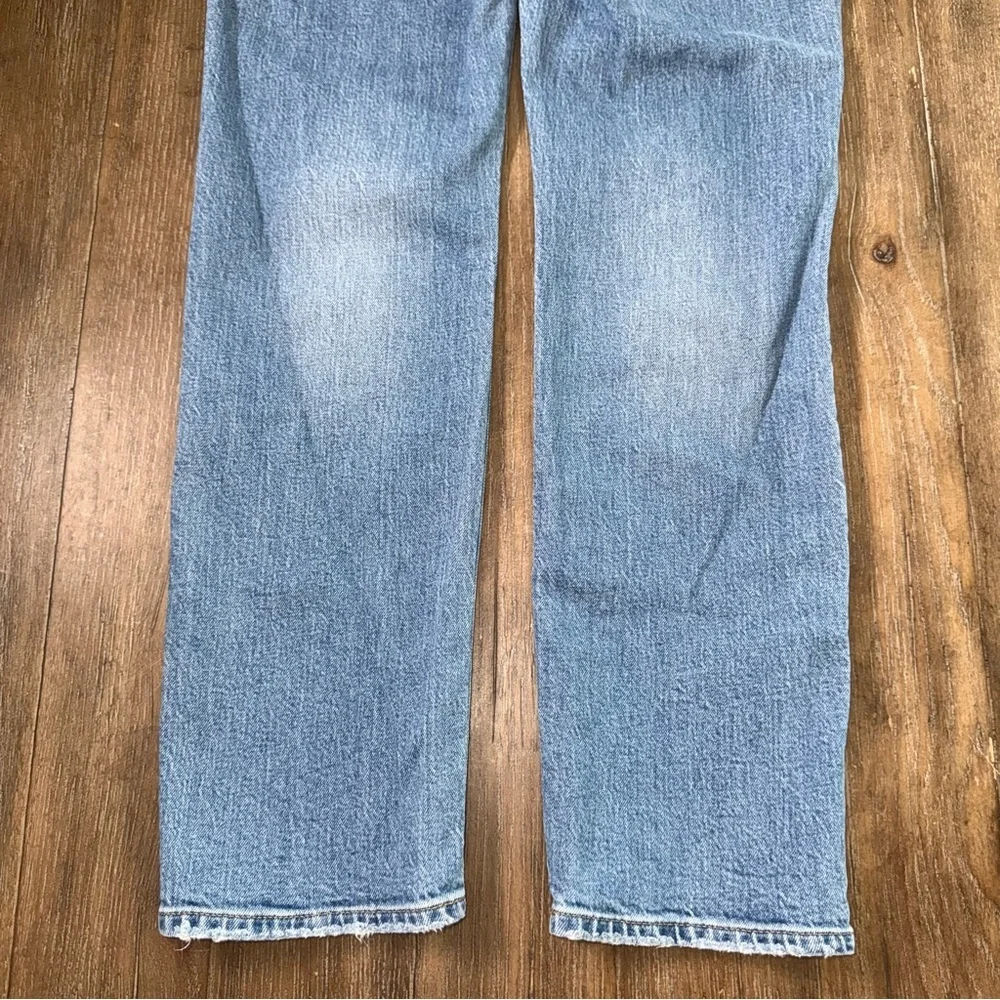 J. Crew high rise slim Straight boyfriend jean light blue 27 tall long